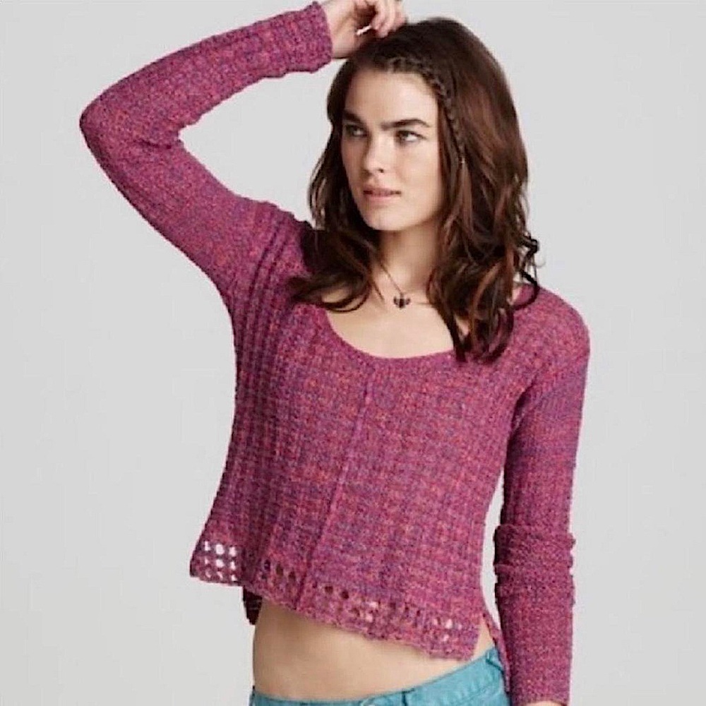 Free People cable knit sweater